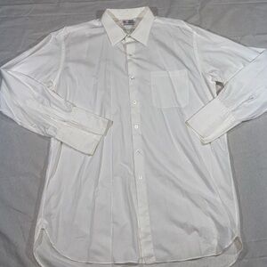 Vintage Turnbull & Asser XL Sea Island Cotton White French Cuff Dress Shirt